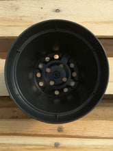 Vaso in plastica nero diametro 13 cm
