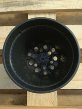 Vaso in plastica nero diametro 14 cm